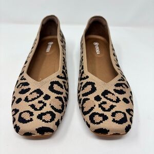 Vaneli Leopard Print Loafers in Black and Tan